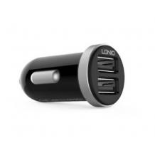 Mини USB зарядно за кола / Mini USB Car Charger Adapter LDINIO DL-C22 12-14V / 5V-2.1A - черeн