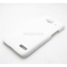 Заден предпазен твърд гръб / капак / за Alcatel One Touch Idol Mini OT 6012 - бял