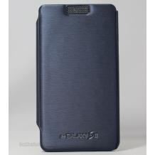 Луксозен кожен калъф Flip тефтер Mercury Techno за Samsung Galaxy S2 I9100 / Samsung SII Plus I9105 - тъмно син