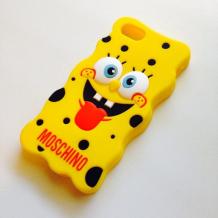 Силиконов калъф / гръб / TPU 3D за Apple iPhone 5 / iPhone 5S / iPhone SE - Spongebob / MOSCHINO