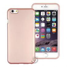 Луксозен силиконов калъф / гръб / TPU MERCURY i-Jelly Case Metallic Finish за Apple iPhone 6 / iPhone 6S - златист