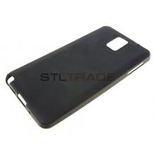 Ултра тънък силиконов калъф / гръб / TPU Ultra Thin i-Zore Case за Samsung Galaxy Note 3 N9000 / Samsung Note 3 N9005 - черен / мат