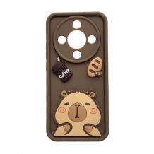Силиконов 3D case Honor Magic 8 Lite capybara / Капибара