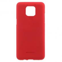 Луксозен силиконов калъф / гръб / TPU Mercury GOOSPERY Soft Jelly Case за Huawei Mate 20 Pro - червен