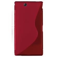 Силиконов калъф / гръб / TPU S-Line за Sony Xperia Z Ultra XL39h - червен
