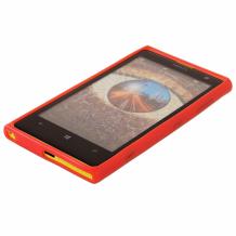 Силиконов калъф / гръб / ТПУ за Nokia Lumia 1020 - червен / гланц