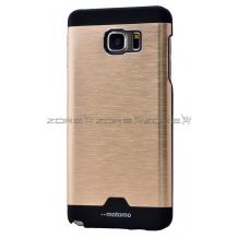 Луксозен твърд гръб / капак / MOTOMO за Samsung Galaxy S6 Edge+ G928 / S6 Edge Plus - черно / златно