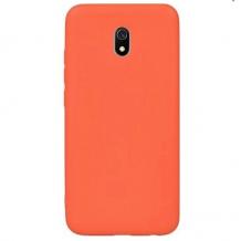 Луксозен силиконов калъф / гръб / Nano TPU за Xiaomi Redmi 8A - оранжев