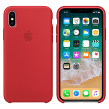Оригинален гръб Silicone Case MMWF2ZM/A за Apple iPhone X - червен