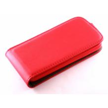 Кожен калъф Flip тефтер Flexi със силиконов гръб за HTC Desire 650 - червен