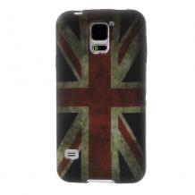 Силиконов калъф / гръб / TPU за Samsung G900 Galaxy S5 / Samsung S5 - UK Flag