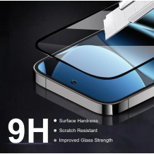 5D full cover Tempered glass Full Glue screen protector Xiaomi Redmi 15 / Извит стъклен скрийн протектор с лепило от вътрешната страна за Xiaomi Redmi 15 - черен кант