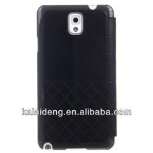 Луксозен кожен калъф S-View DRESS Kalaideng за Samsung Galaxy Note 3 N9000 / Samsung Note III N9005 - черен / със стойка