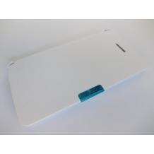 Кожен калъф Flip тефтер за Apple iPhone 4 / iPhone 4S - бял / с магнит