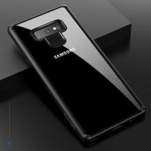 Луксозен гръб USAMS MANT Series за Samsung Galaxy Note 9 - прозрачен / черен кант