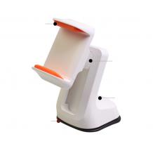 Универсална магнитна стойка за кола JHD-66 Sliding Adjustable Car Mount Holder - бяла с оранжево / въртяща се на 360 градуса