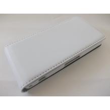 Кожен калъф Flip тефтер със силиконов гръб за Sony Xperia Z1 Compact - бял