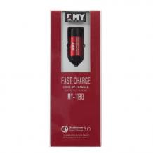 Универсално зарядно устройство / Fast Charge EMY MY-118Q 12V Qualcomm 3.0 + Type C