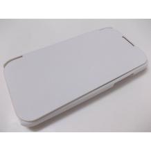 Ултра тънък кожен калъф Flip тефтер за HTC Desire 500 - бял
