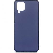 Силиконов калъф / гръб / TPU за Samsung Galaxy A42 5G - тъмно син / мат