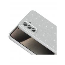 Луксозен силиконов калъф / кейс / Glitter Crystal Case TPU за Samsung Galaxy A56 5G - сребрист / брокат