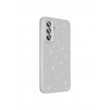 Луксозен силиконов калъф / кейс / Glitter Crystal Case TPU за Samsung Galaxy A36 5G - сребрист / брокат