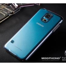 Луксозен твърд гръб / капак / MEEPHONG Noble Series за Samsung Galaxy Note 4 N910 / Samsung Note 4 - прозрачен с черен кант