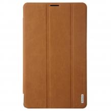 Луксозен кожен калъф за таблет Baseus Grace leather Case за Samsung Galaxy Tab S / 8.4'' - кафяв със стойка
