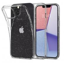 Луксозен силиконов калъф / кейс / Crystal Case TPU за Apple iPhone 13 6.1'' - прозрачен / брокат