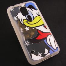 Силиконов калъф / гръб / TPU за Samsung Galaxy S5 G900 / Galaxy S5 Neo G903 - прозрачен / Donald Duck