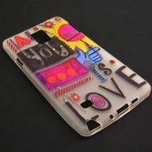 Силиконов калъф / гръб / TPU за Samsung Galaxy Note 4 N910 / Samsung Note 4 - Love