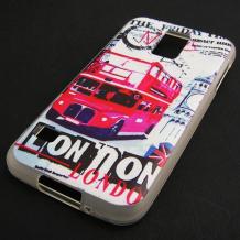 Силиконов калъф / гръб / TPU за Samsung Galaxy S5 G900 / Galaxy S5 Neo G903 - бял / London