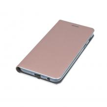 Луксозен кожен калъф Flip тефтер Vennus за Apple iPhone XS Max - Rose Gold
