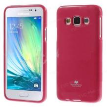 Луксозен силиконов калъф / гръб / TPU Mercury GOOSPERY Jelly Case за Samsung Galaxy A8 / Samsung A8 - розов