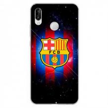 Луксозен силиконов калъф / гръб / TPU 3D за Huawei P20 Lite - черен / FC Barcelona