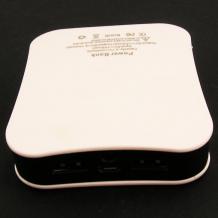 Външна батерия / Universal Power bank / Micro USB Data Cable 5V-2.1A 12000mAh за Samsung - бял