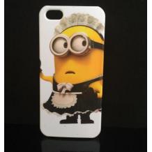 Твърд гръб за Apple iPhone 5 / iPhone 5S / iPhone SE - Minion / момиче