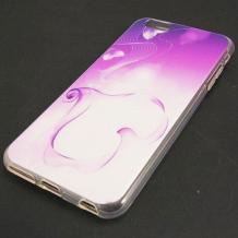 Силиконов калъф / гръб / TPU за Apple iPhone 6 4.7" - преливащ / бяло и розово