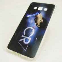 Силиконов калъф / гръб / TPU за Samsung G355 Galaxy Core 2 / Samsung Galaxy Core II G355 - син / Cristiano Ronaldo