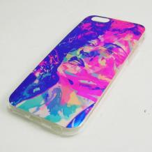 Силиконов калъф / гръб / TPU за Apple iPhone 6 4.7'' - цветен / момиче