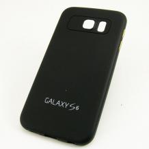 Твърд гръб / капак / Spring Case за Samsung Galaxy S6 G920 - черен