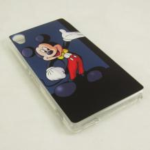 Силиконов калъф / гръб / TPU за Sony Xperia M4 Aqua - Mickey Mouse