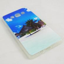 Силиконов калъф / гръб / TPU за Samsung Galaxy A7 SM-A700 / Samsung A7 - Palm beach