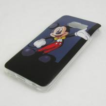 Силиконов калъф / гръб / TPU за Samsung Galaxy S6 Edge G925 - Mickey mouse