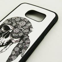 Силиконов калъф / гръб / TPU за Samsung Galaxy S6 G920 - pirate skull / my colors