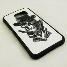 Силиконов калъф / гръб / TPU за Samsung Galaxy S6 G920 - cowboy skull / my colors