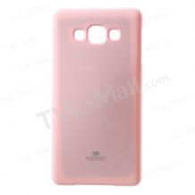 Луксозен силиконов калъф / гръб / TPU Mercury GOOSPERY Jelly Case за Samsung Galaxy A7 SM-A700 / Samsung A7 - розов