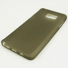 Ултра тънък силиконов калъф / гръб / TPU Ultra Thin Sunix за Samsung Galaxy Note 5 N920 - сив / мат