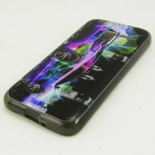 Силиконов калъф / гръб / TPU за Alcatel One Touch Pixi 3 3.5"-  черен / цветна кола