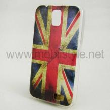 Силиконов калъф / гръб / TPU за Samsung Galaxy Note 4 N910 -  Retro British Flag